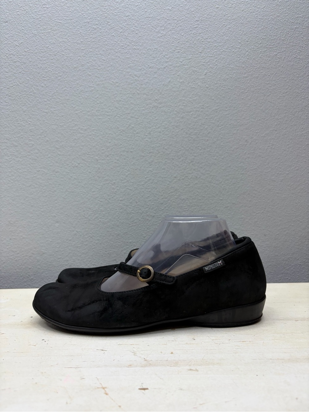 Mephisto Black Leather Marisa Mary Jane Shoes Size 9